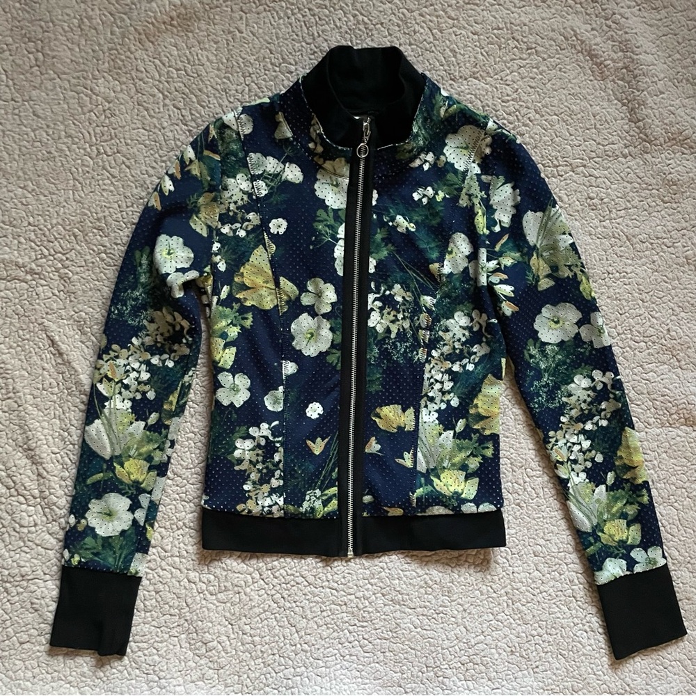 RACHEL Rachel Roy navy floral bomber jacket